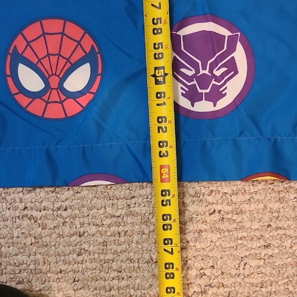 Blue and Red Marvel Accents Curtains - Picture 5 of 5